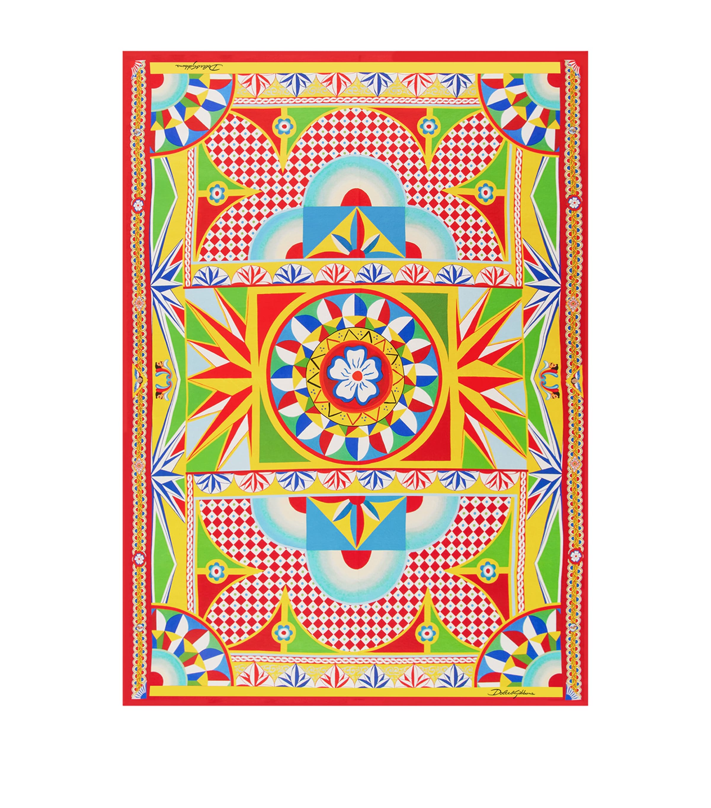 Dolce & Gabbana Casa Silk-Wool Carretto Throw (140cm x 180cm)