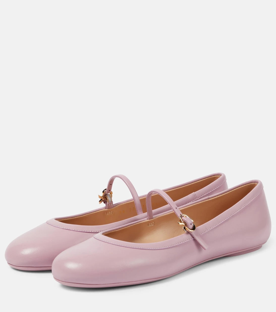 Gianvito Rossi - Carla leather Mary Jane flats