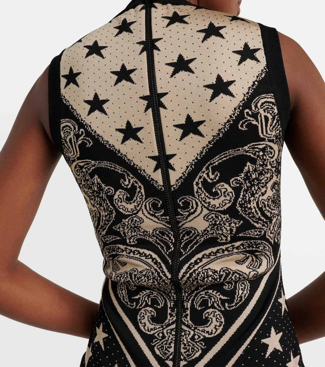 Balmain - Intarsia knitted minidress
