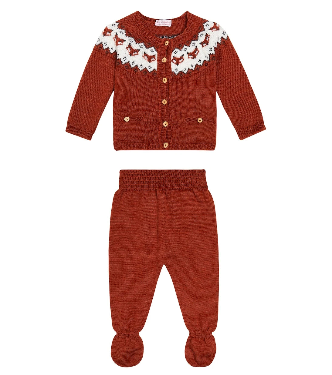 La Coqueta - Baby set of wool jacket and pants