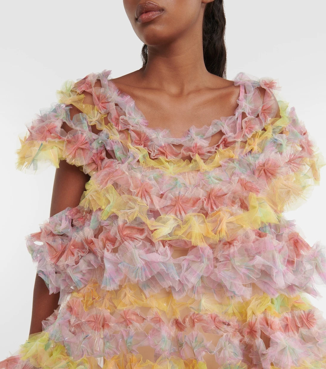 Susan Fang - Tiered midi dress