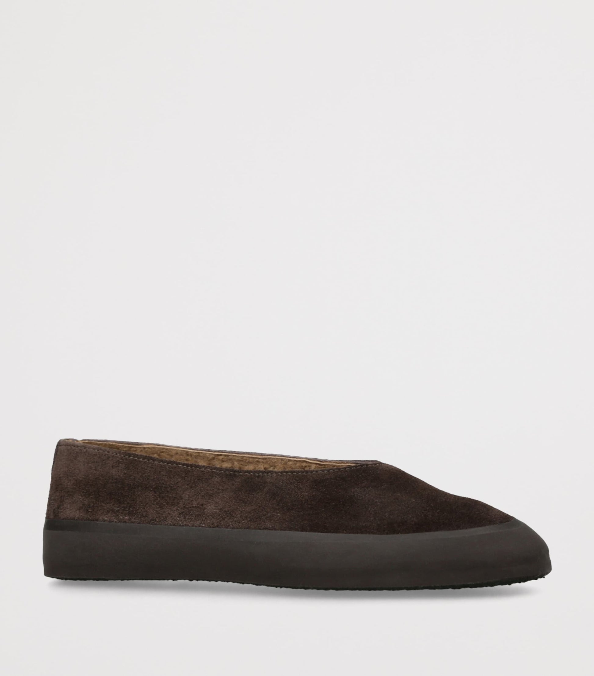 Le Monde Beryl Brown Suede Apres Ski Flats