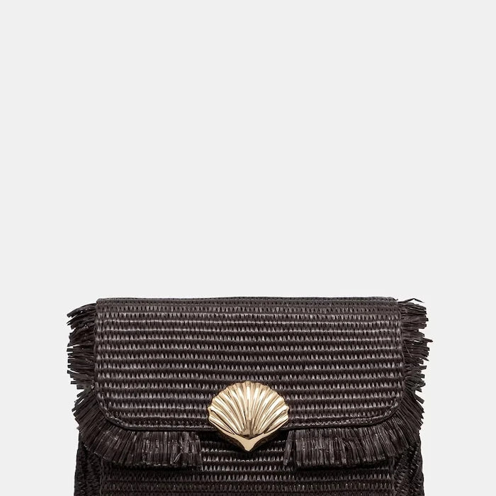 Morgan örgü kumaştan kadın crossbody çanta