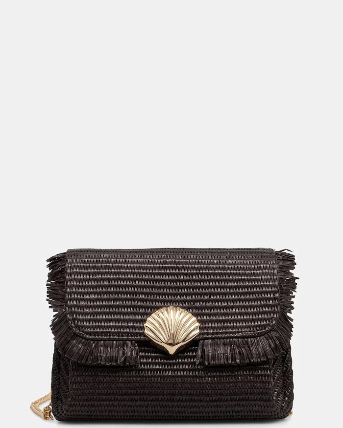 Morgan örgü kumaştan kadın crossbody çanta