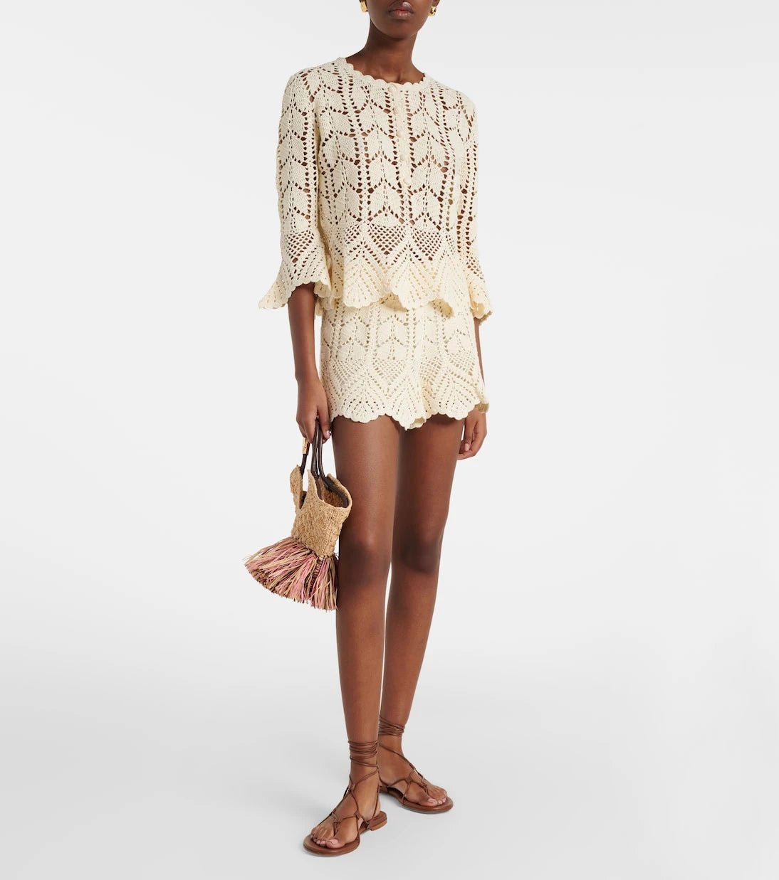 Zimmermann - Awaken lace crochet shorts