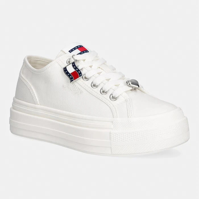 Tommy Jeans TJW FLATFORM SNEAKER CHARMS alçak kadın spor ayakkabısı