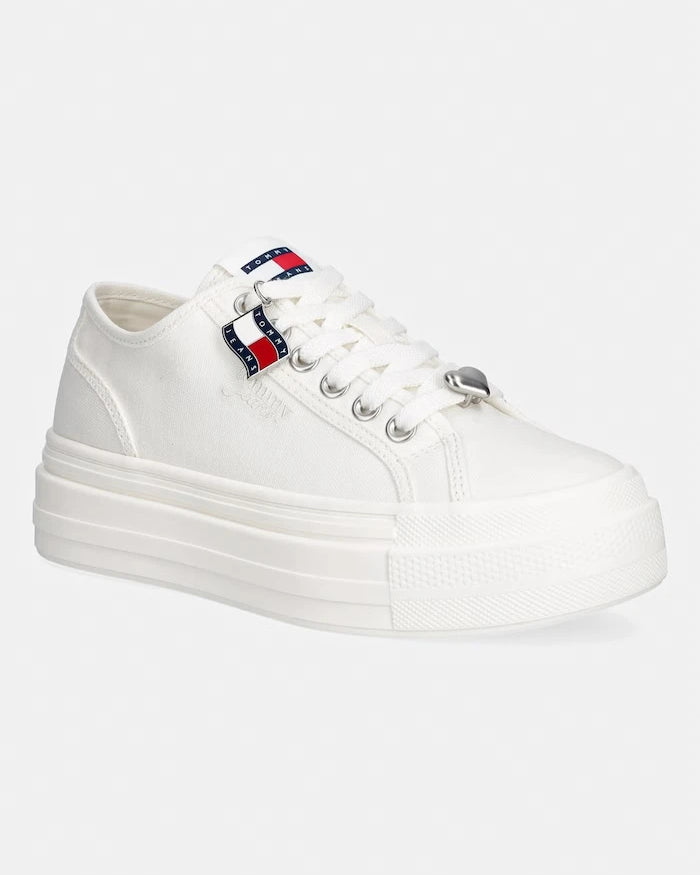 Tommy Jeans TJW FLATFORM SNEAKER CHARMS alçak kadın spor ayakkabısı