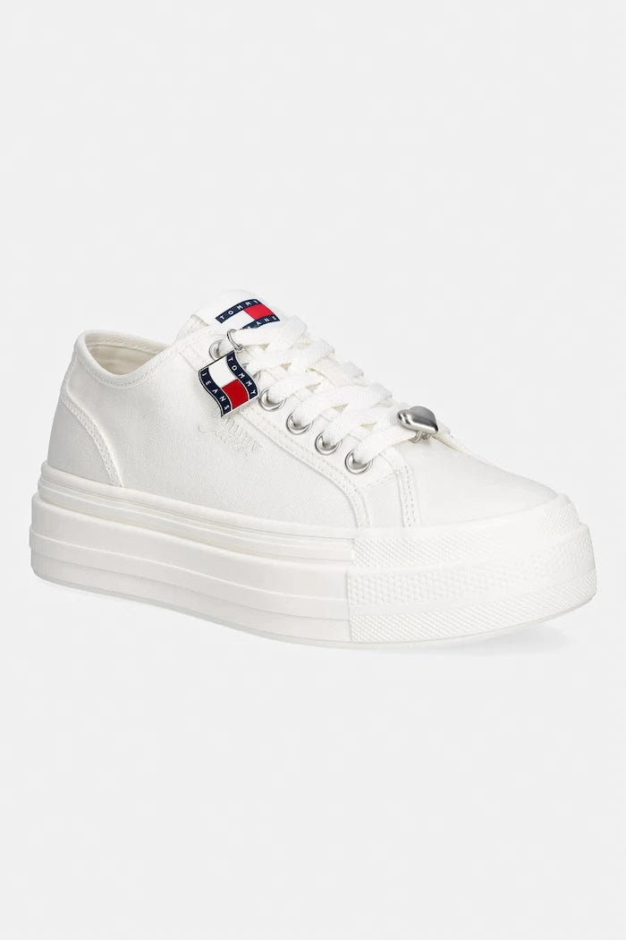 Tommy Jeans TJW FLATFORM SNEAKER CHARMS alçak kadın spor ayakkabısı