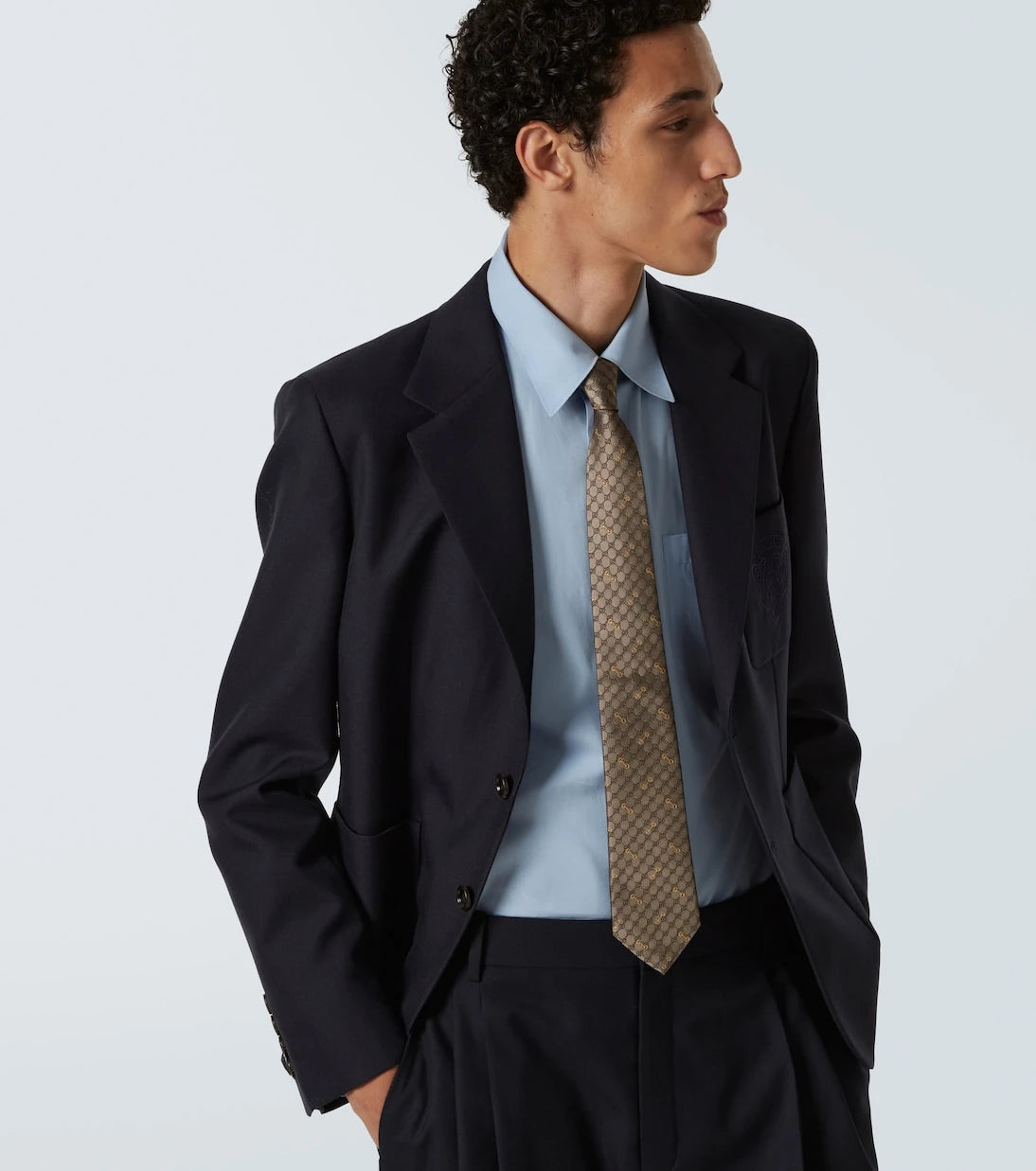 Gucci - GG silk jacquard tie