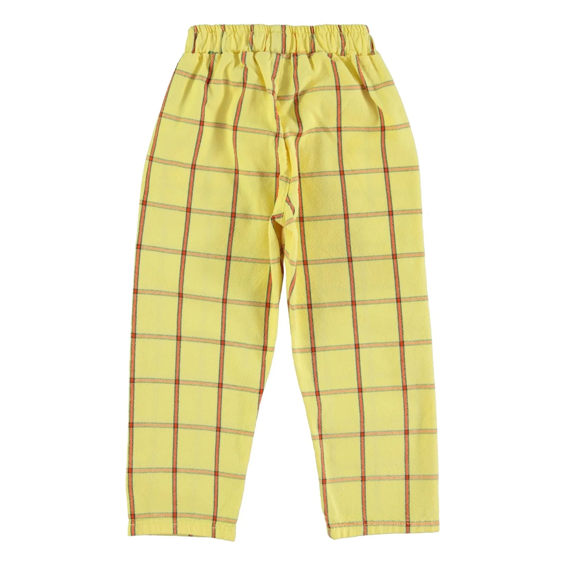 Piupiuchick - Carreaux Pants  | Pale yellow