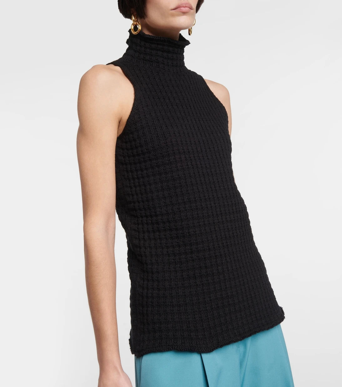 Jil Sander - Frayed cotton top