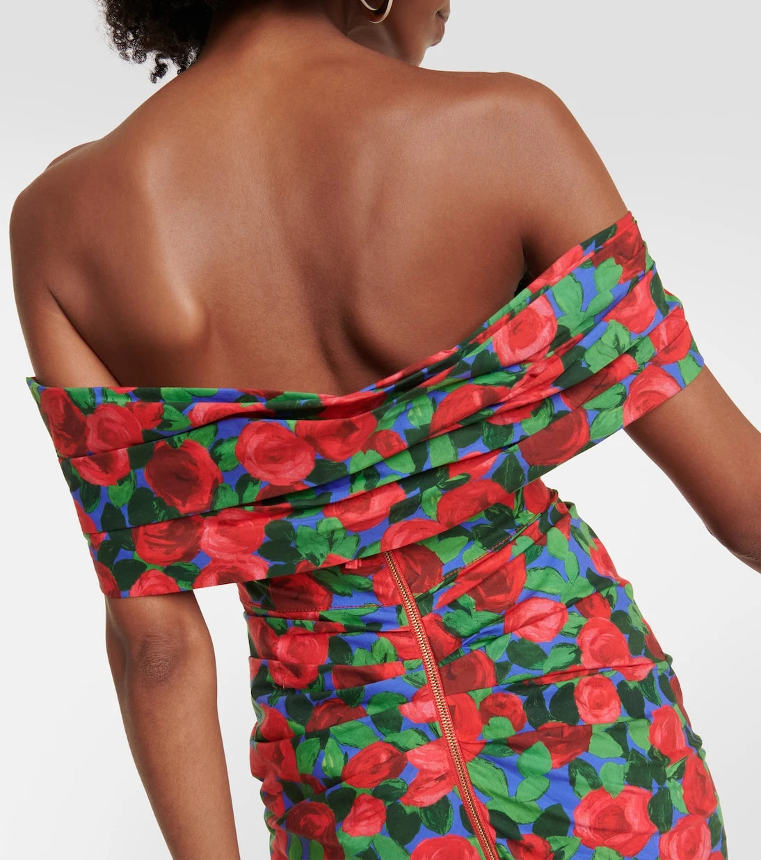 Carolina Herrera - Floral off-shoulder midi dress