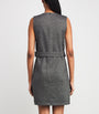 Houndstooth Tailored Mini Dress DARK GREY