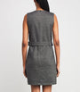 Houndstooth Tailored Mini Dress DARK GREY