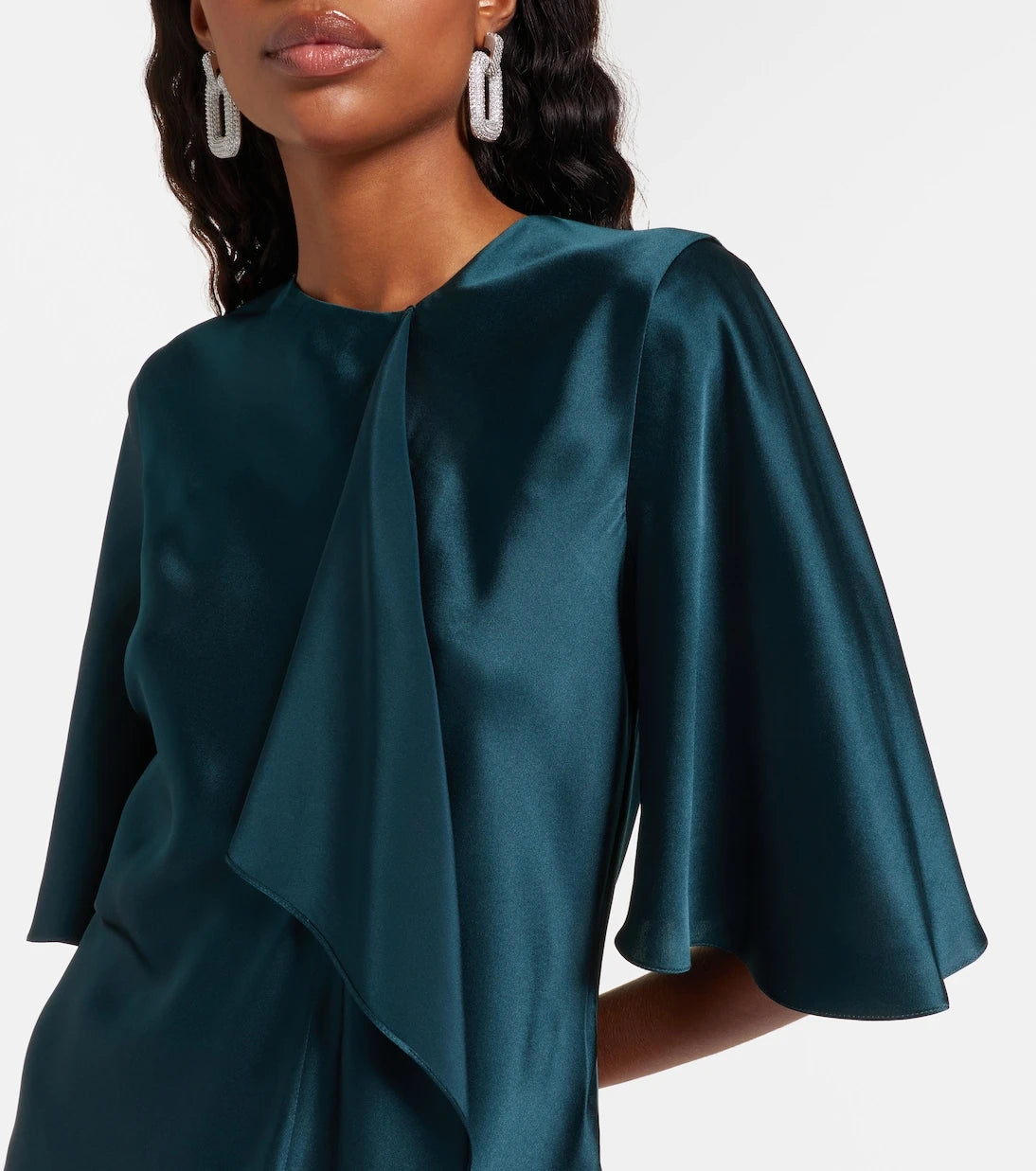 Roksanda - Naiara draped silk satin top