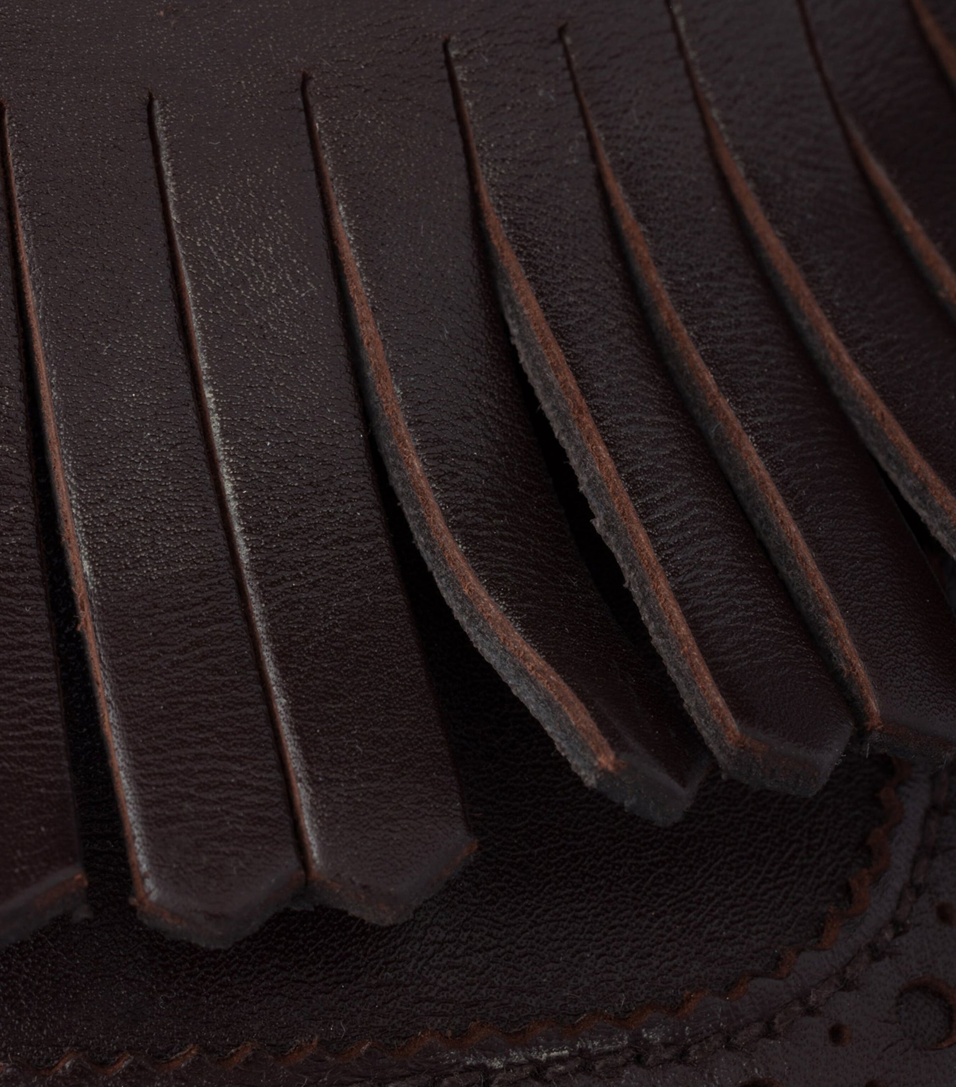 Calf Leather Fringed Monk-Strap Shoes