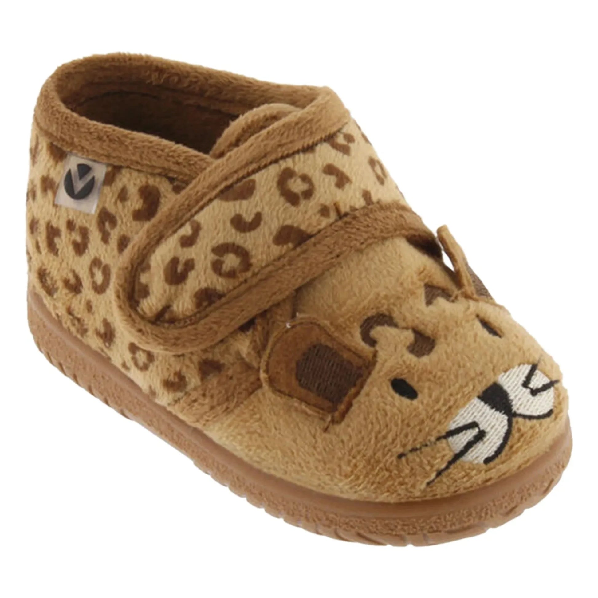 Victoria - Ojalá Leopard Slippers | Camel