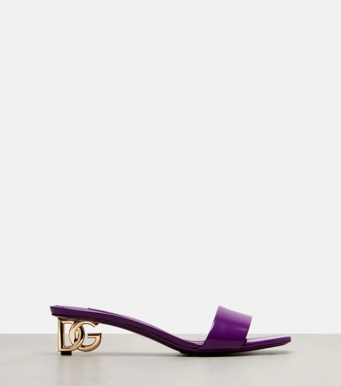 Dolce&Gabbana - DG leather mules