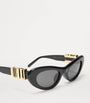 Black Acetate Cocktail Cat-Eye Sunglasses