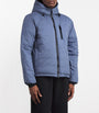 Blue Hooded Lodge Coat
