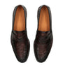 Crocodile Leather Penny Loafers