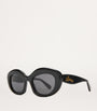 Black Acetate Dawn Oval Sunglasses