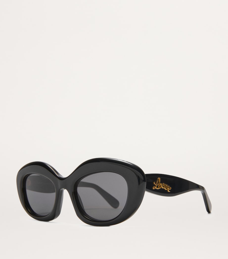 Black Acetate Dawn Oval Sunglasses