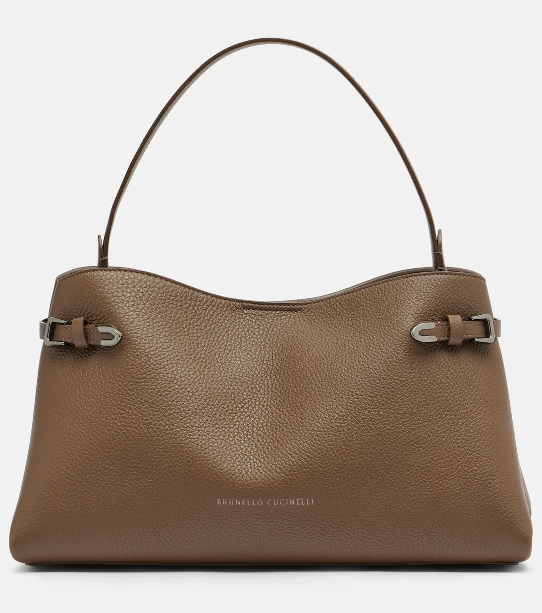 Brunello Cucinelli - Medium leather top-handle bag