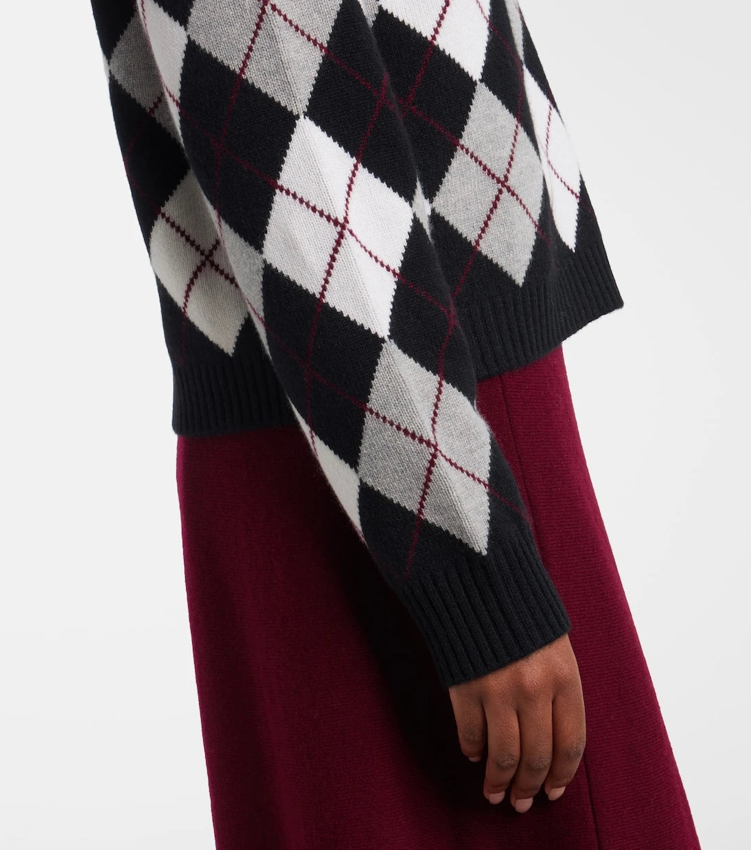 Lisa Yang - Antoni argyle cashmere sweater