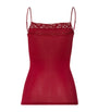 Hanro Mercerised Cotton Moments Camisole RED DAHLIA