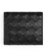 Bottega Veneta Gold Leather Intrecciato Trifold Wallet