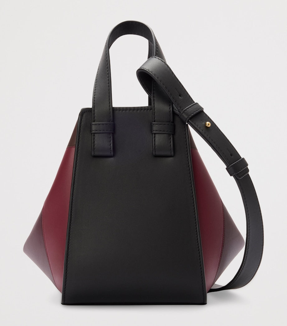 LOEWE Black x Albers Leather Hammock Top-Handle Bag