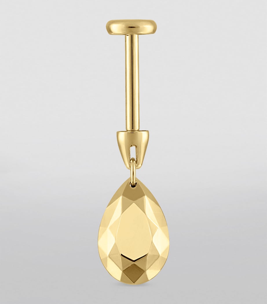 Maria Tash Faceted Pear Threaded Charm Earring (7.5mm)
