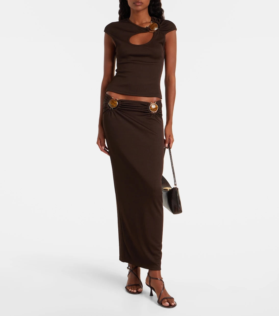 Christopher Esber - Gathered maxi skirt