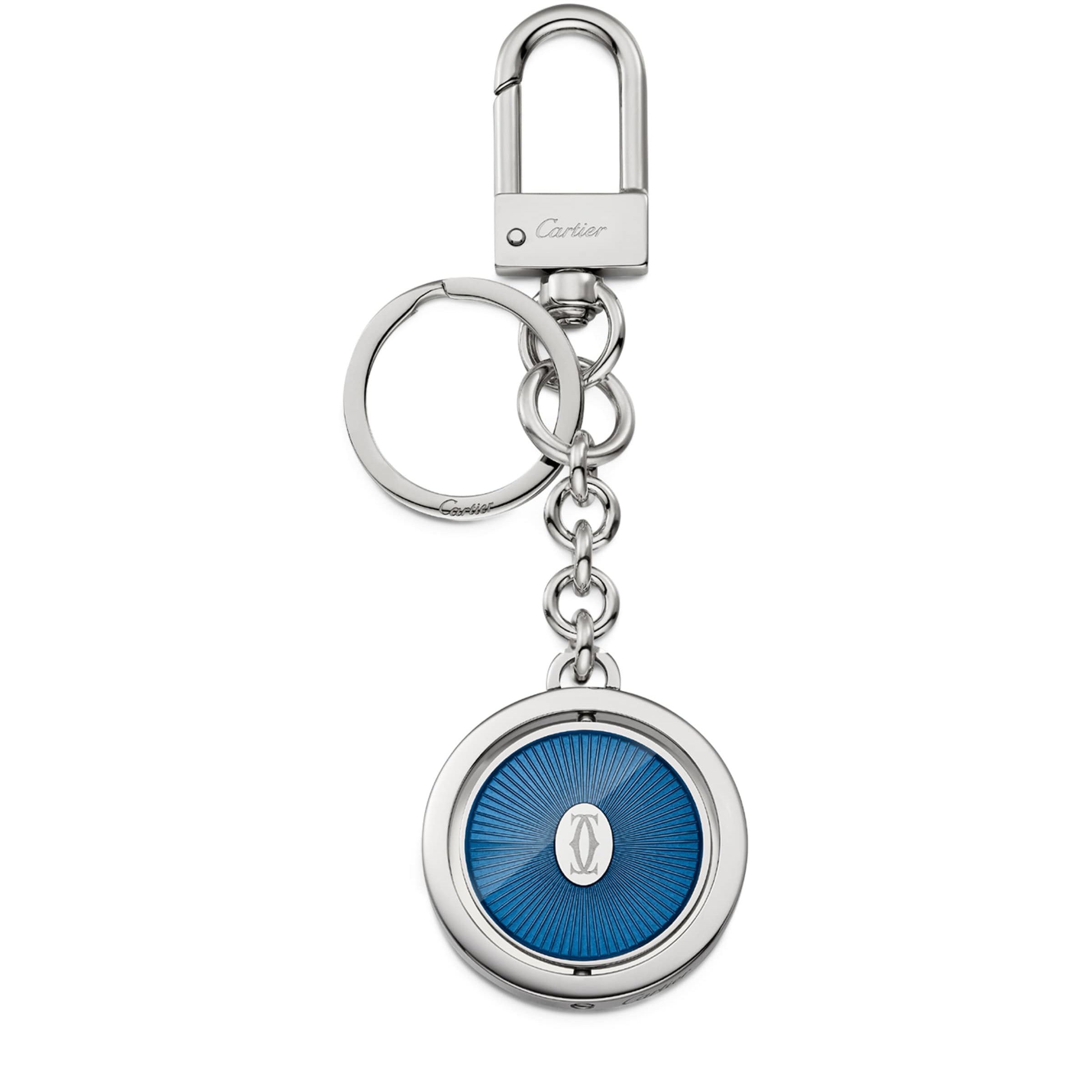 Blue Double C de Cartier Keyring
