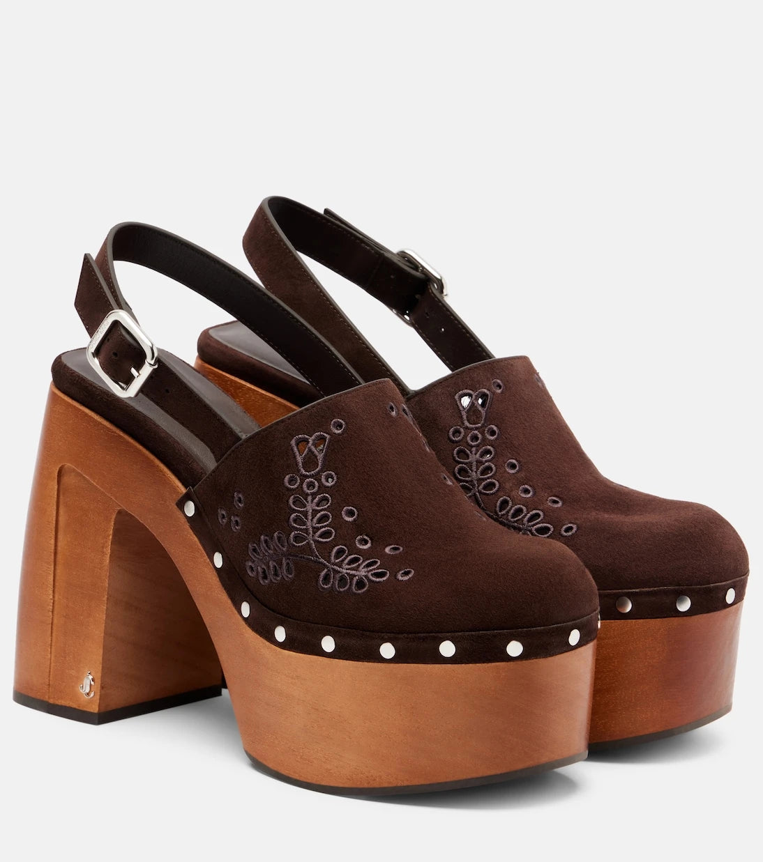 Jimmy Choo - Alida 135 suede platform clogs