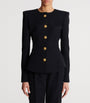Balmain Black Wool Buttoned Basque Jacket