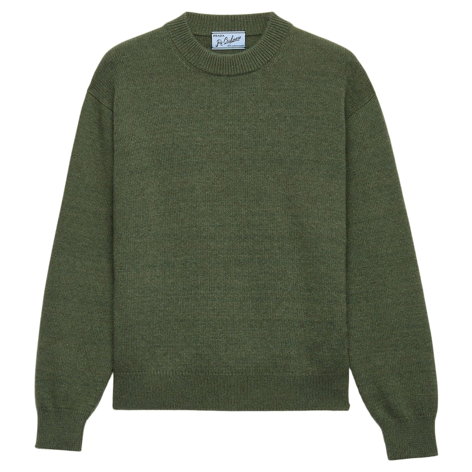 Green Re-Cashmere Crewneck Sweater