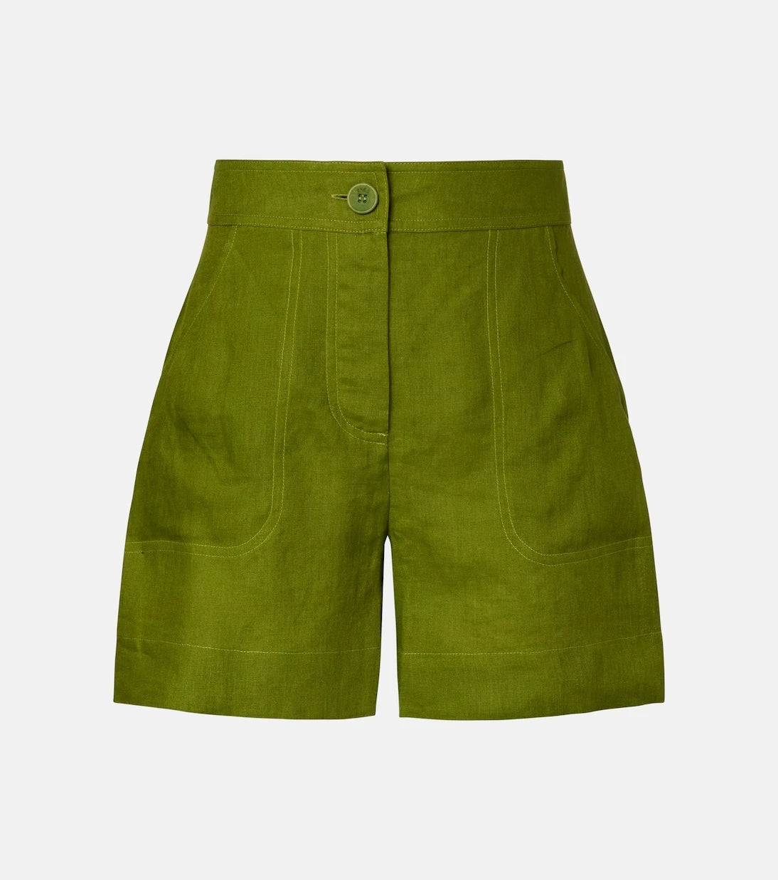 Eres - Correct high-rise linen shorts