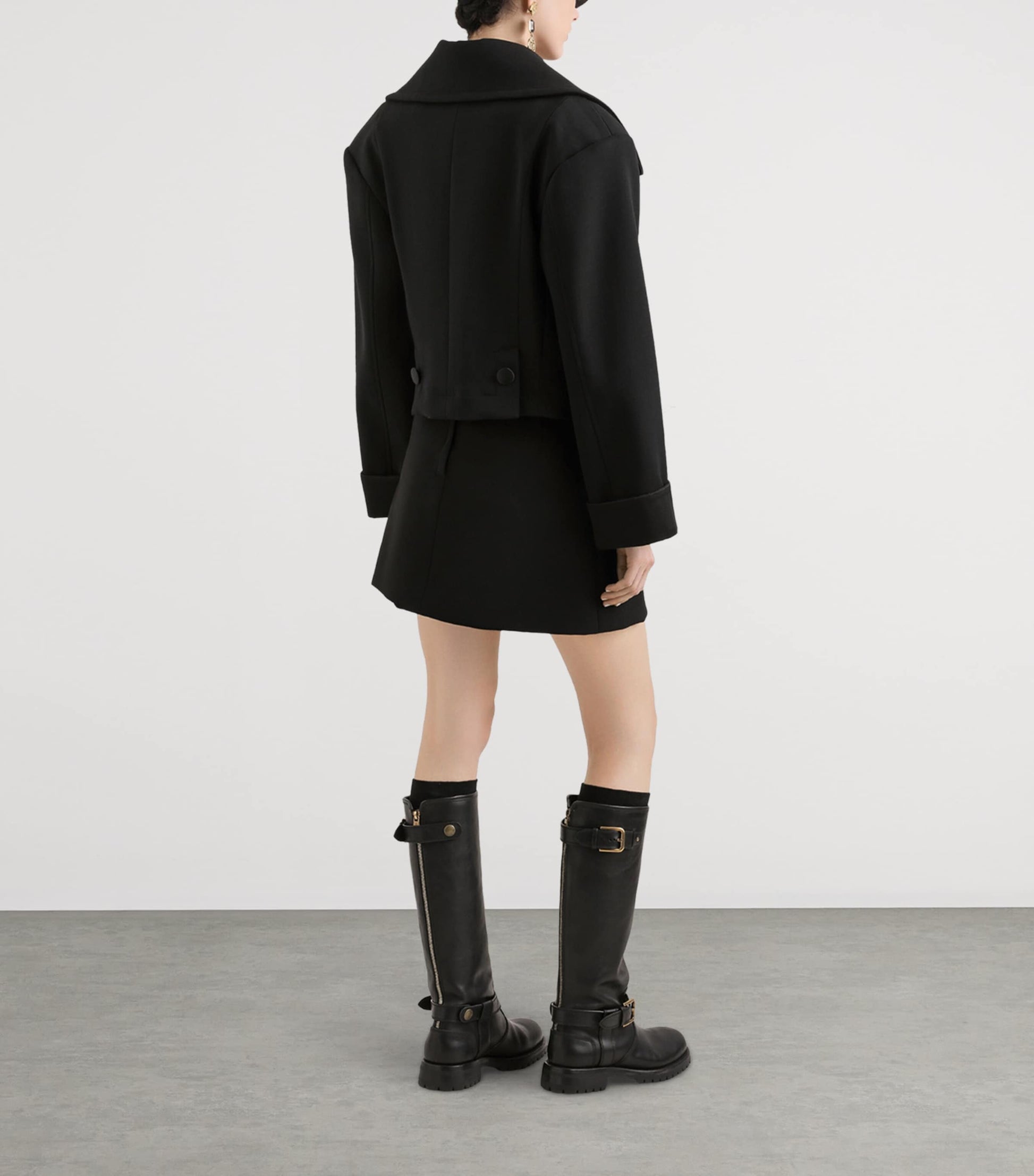 Dolce & Gabbana Multi Wool-Blend Basque Skirt