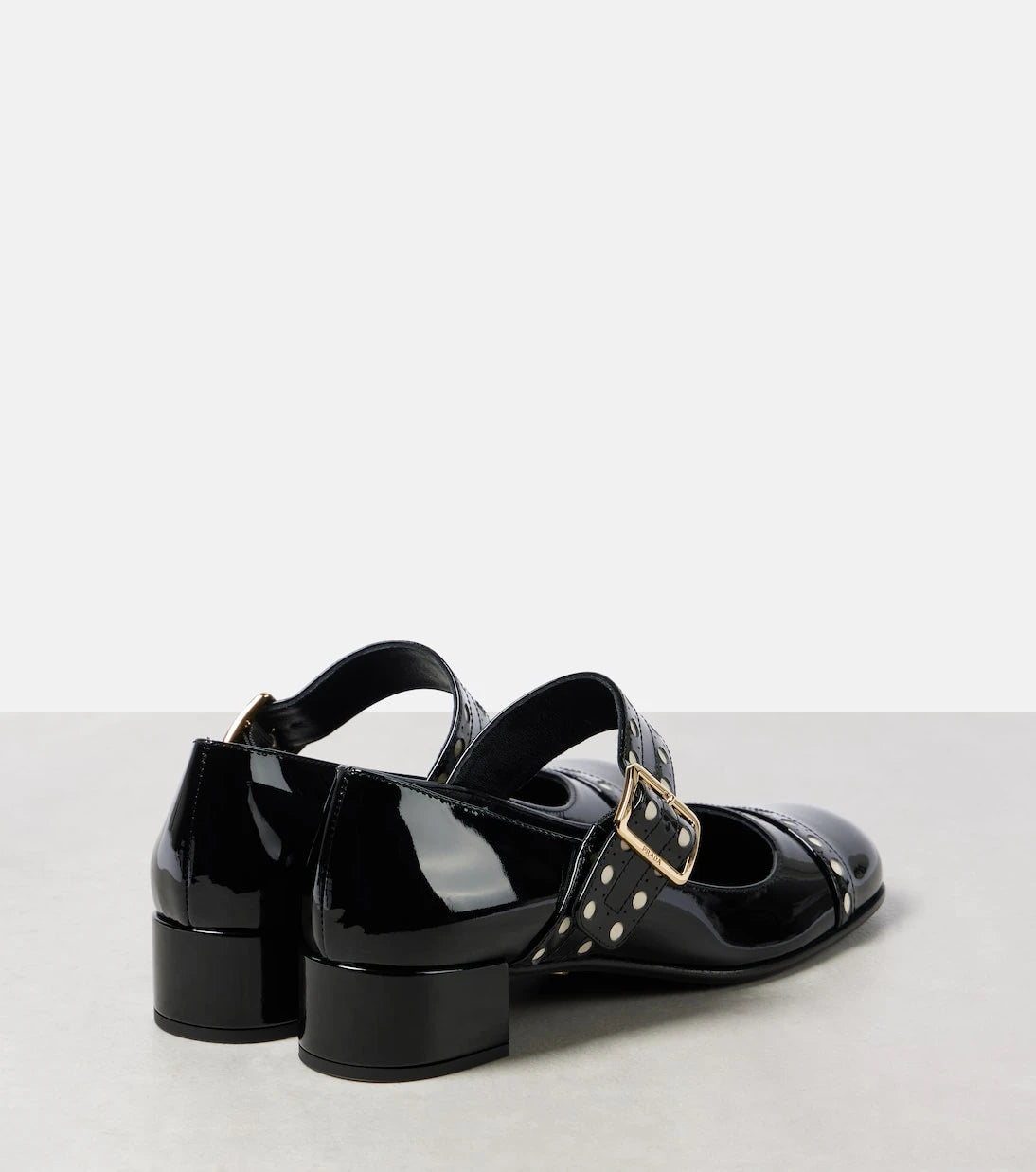 Prada - 35 patent leather Mary Jane pumps
