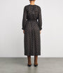 DÔEN Black Organic Cotton Voile Delfina Midi Dress