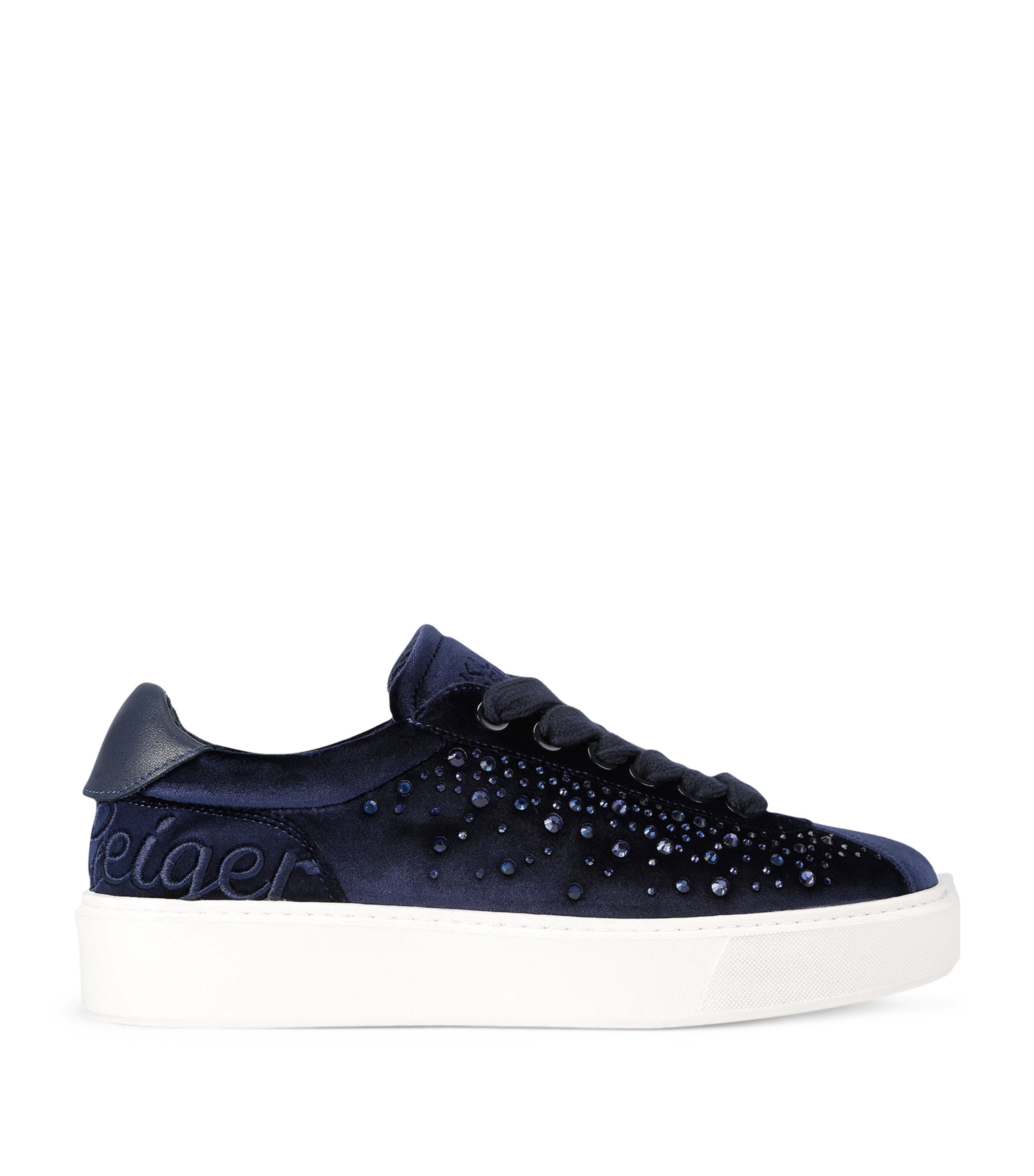 Embellished Albion Retro Sneakers NAVY