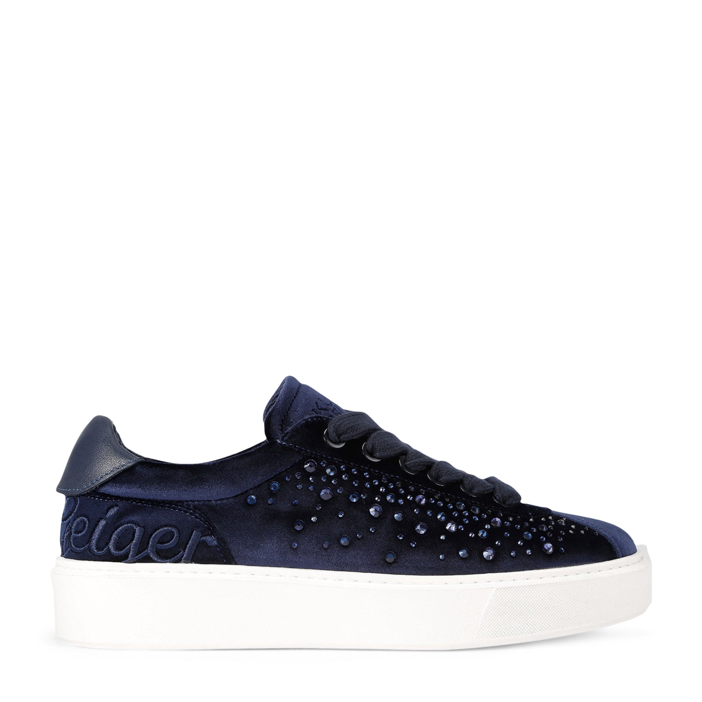 Embellished Albion Retro Sneakers NAVY