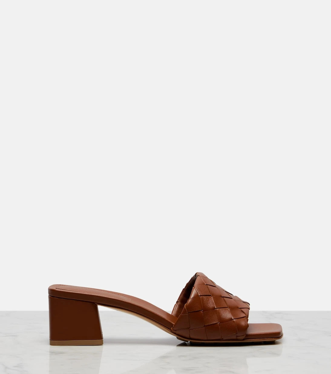 Bottega Veneta - Parco Intrecciato leather mules