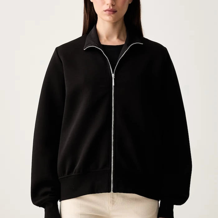 MM by Max Mara fermuarlı kadın pamuklu sweatshirt MMLVOLUME