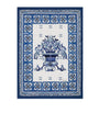 Dolce & Gabbana Casa Silk-Wool Blu Mediterraneo Throw (140cm x 180cm)