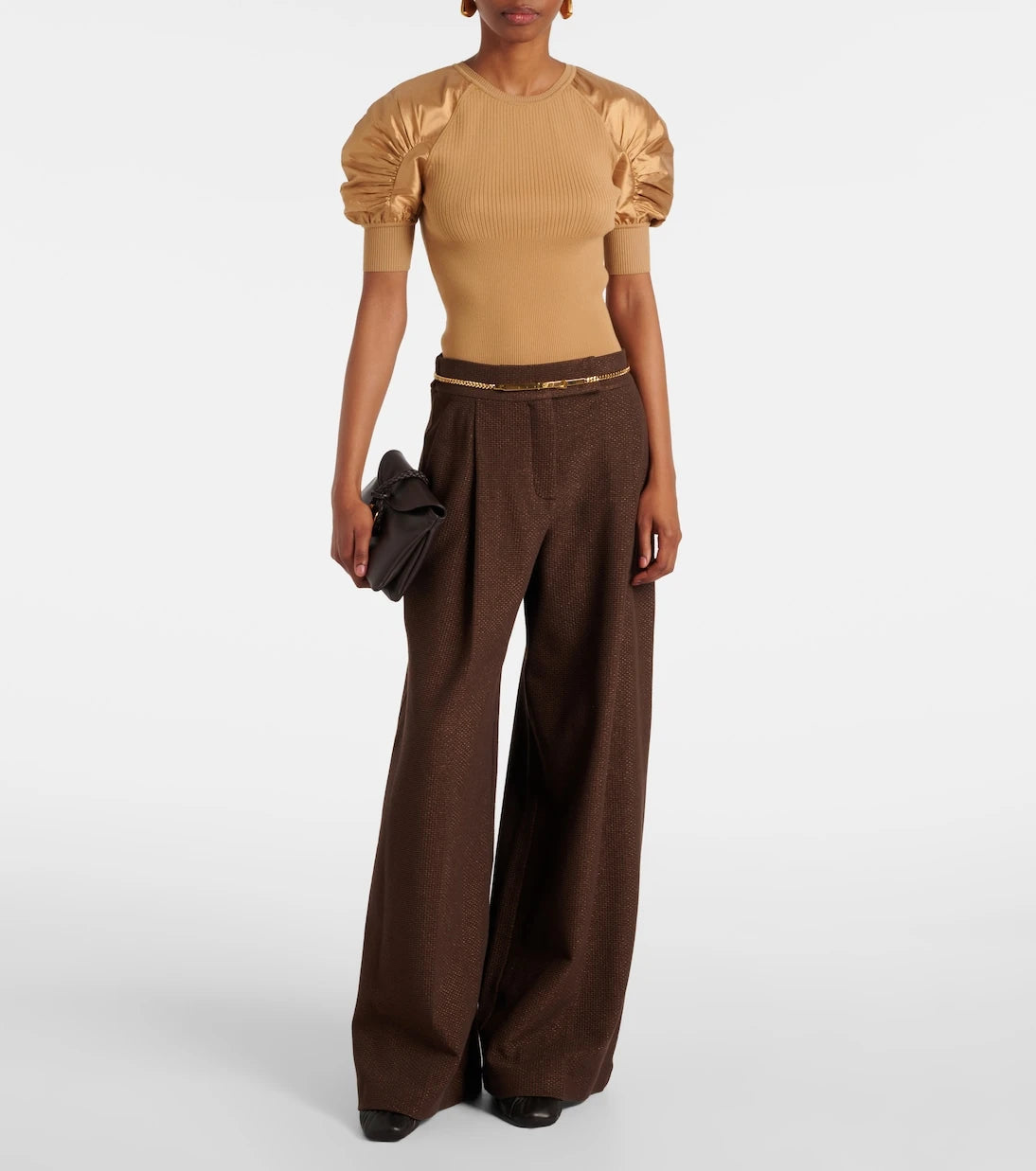 Max Mara - Ribbed-knit crêpe top