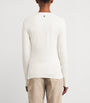 Weekend Max Mara White Crew-Neck Long-Sleeve Top