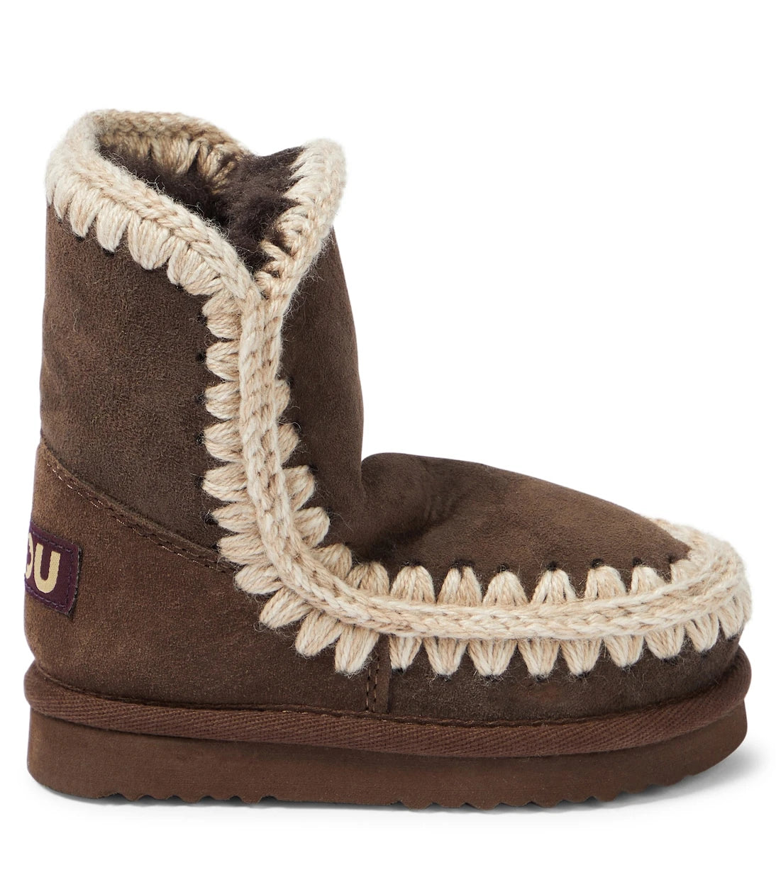 Mou Kids - Shearling-lined suede boots